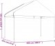 vidaXL vidaXL Namiot ogrodowy z dachem, biały, 11,15x4,08x3,22 m, polietylen 6