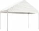 vidaXL vidaXL Namiot ogrodowy z dachem, biały, 4,46x4,08x3,22 m, polietylen 2