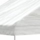 vidaXL vidaXL Namiot ogrodowy z dachem, biały, 4,46x4,08x3,22 m, polietylen 4
