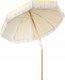 Beliani Parasol ogrodowy 150 cm żółty z białym MONDELLO 6