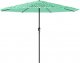 vidaXL vidaXL Parasol ogrodowy na stalowym słupku, zielony, 388x388x248 cm 2