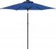 vidaXL vidaXL Parasol ogrodowy LED, stalowy słupek, lazurowy, 225x225x212 cm 2