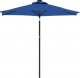 vidaXL vidaXL Parasol ogrodowy LED, stalowy słupek, lazurowy, 225x225x212 cm 4