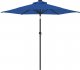 vidaXL vidaXL Parasol ogrodowy LED, stalowy słupek, lazurowy, 225x225x212 cm 5