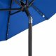 vidaXL vidaXL Parasol ogrodowy LED, stalowy słupek, lazurowy, 225x225x212 cm 9