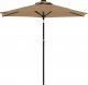 vidaXL vidaXL Parasol ogrodowy na stalowym słupku, taupe, 225x225x212 cm 3