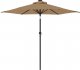 vidaXL vidaXL Parasol ogrodowy na stalowym słupku, taupe, 225x225x212 cm 4