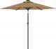 vidaXL vidaXL Parasol ogrodowy na stalowym słupku, taupe, 225x225x212 cm 5