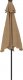 vidaXL vidaXL Parasol ogrodowy na stalowym słupku, taupe, 225x225x212 cm 6