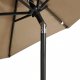 vidaXL vidaXL Parasol ogrodowy na stalowym słupku, taupe, 225x225x212 cm 7
