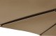 vidaXL vidaXL Parasol ogrodowy na stalowym słupku, taupe, 225x225x212 cm 8