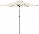 vidaXL vidaXL Parasol ogrodowy z LED, stalowy słupek, biały, 225x225x212 cm 4