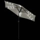 vidaXL vidaXL Parasol ogrodowy z LED, stalowy słupek, biały, 225x225x212 cm 7