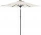vidaXL vidaXL Parasol ogrodowy na stalowym słupku, biały, 225x225x212 cm 1