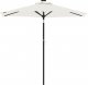 vidaXL vidaXL Parasol ogrodowy na stalowym słupku, biały, 225x225x212 cm 2