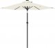 vidaXL vidaXL Parasol ogrodowy na stalowym słupku, biały, 225x225x212 cm 3