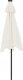 vidaXL vidaXL Parasol ogrodowy na stalowym słupku, biały, 225x225x212 cm 5