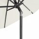 vidaXL vidaXL Parasol ogrodowy na stalowym słupku, biały, 225x225x212 cm 6