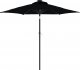 vidaXL vidaXL Parasol ogrodowy LED, stalowy słupek, czarny, 225x225x212 cm 2