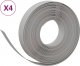 vidaXL Obrzeża ogrodowe, 4 szt., szare, 10 m, 10 cm, polietylen 1