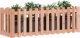 vidaXL Rabata ogrodowa z płotkiem, 150x50x50cm, lite drewno daglezjowe 3