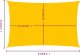 vidaXL vidaXL Żagiel przeciwsłoneczny, 160 g/m, żółty, 4x5 m, HDPE 6