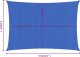 vidaXL vidaXL Żagiel przeciwsłoneczny, 160 g/m, niebieski, 3x5 m, HDPE 5