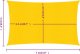 vidaXL vidaXL Żagiel przeciwsłoneczny, 160 g/m, żółty, 5x7 m, HDPE 6