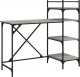 Biurko vidaXL vidaXL Biurko komputerowe z półkami, szary dąb sonoma, 120x47x109 cm 5