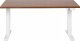 Biurko Beliani Destin III Brązowo-Białe 160 cm x 72 cm 3