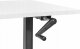 Biurko Beliani Biurko regulowane manualnie 120 x 72 cm biało-czarne DESTIN III 4
