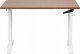 Biurko Beliani DESTIN IV Brązowo-Białe 120 cm x 72 cm 3