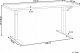 Biurko Beliani Biurko regulowane manualnie 160 x 72 cm białe DESTIN III Lumarko! 1