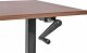 Biurko Beliani Biurko regulowane manualnie 120 x 72 cm ciemne drewno z czarnym DESTIN III 3