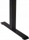 Biurko Beliani Biurko regulowane manualnie 120 x 72 cm ciemne drewno z czarnym DESTIN III 4