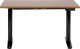 Biurko Beliani DESTIN IV Brązowo-Czarne 120 cm x 72 cm 3