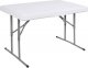 Springos Zestaw cateringowy, turystyczny stół z 2 ławkami składany na bankiet, biały UNIWERSALNY 22