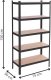 Springos Regał metalowy z 5 półkami 150x75x30cm 675kg do garażu, piwnicy, czarny UNIWERSALNY 15