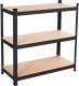 Springos Regał metalowy z 5 półkami 150x75x30cm 675kg do garażu, piwnicy, czarny UNIWERSALNY 7