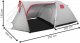 Namiot turystyczny Springos Namiot turystyczny 4-osobowy z przedsionkiem, wodoodporny, szary UNIWERSALNY 4