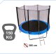 Trampolina Trampolina ogrodowa dla dzieci siatka 305cm 10ft 150kg 4