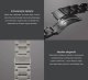 Uniq UNIQ pasek Osta Apple Watch 42/44/45/ 49mm Series 1/2/3/4/5/6/7/8/9/SE/SE2/Ultra/Ultra 2 Stainless Steel srebrny/titanium silver 14