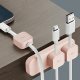 Uniq UNIQ Pod Mag magnetyczny organizer do kabli + baza różowy/blush pink 2