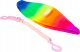 Hipo Piłka tęczowa na sprężynce 21cm 720547 44221 9