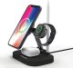 Awei Ładowarka indukcyjna AWEI W22 15W Fast Charging 4w1 czarny/black 10