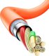 Kabel USB Dudao Lightning - USB-C 1 m Pomarańczowy (DDA287) 6