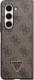 Guess Guess GUHCZFD5P4TDPW F946 Z Fold5 brązowy/brown hardcase Leather 4G Triangle Strass 13