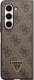 Guess Guess GUHCZFD5P4TDPW F946 Z Fold5 brązowy/brown hardcase Leather 4G Triangle Strass 8