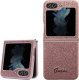 Guess Etui Guess GUHCZF5HGGSHP Samsung Galaxy Z Flip 5 hardcase Glitter Script różowy/pink 11