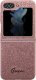 Guess Etui Guess GUHCZF5HGGSHP Samsung Galaxy Z Flip 5 hardcase Glitter Script różowy/pink 8